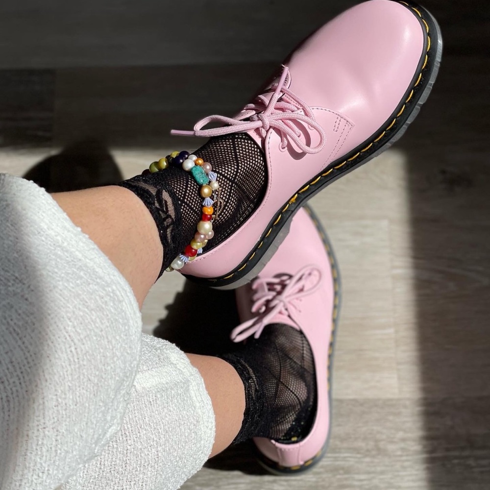 Dr.martens 1461 Iced 3 Eye - Pink / 26651322 / Size 7.5 Shoes Shoe Boots